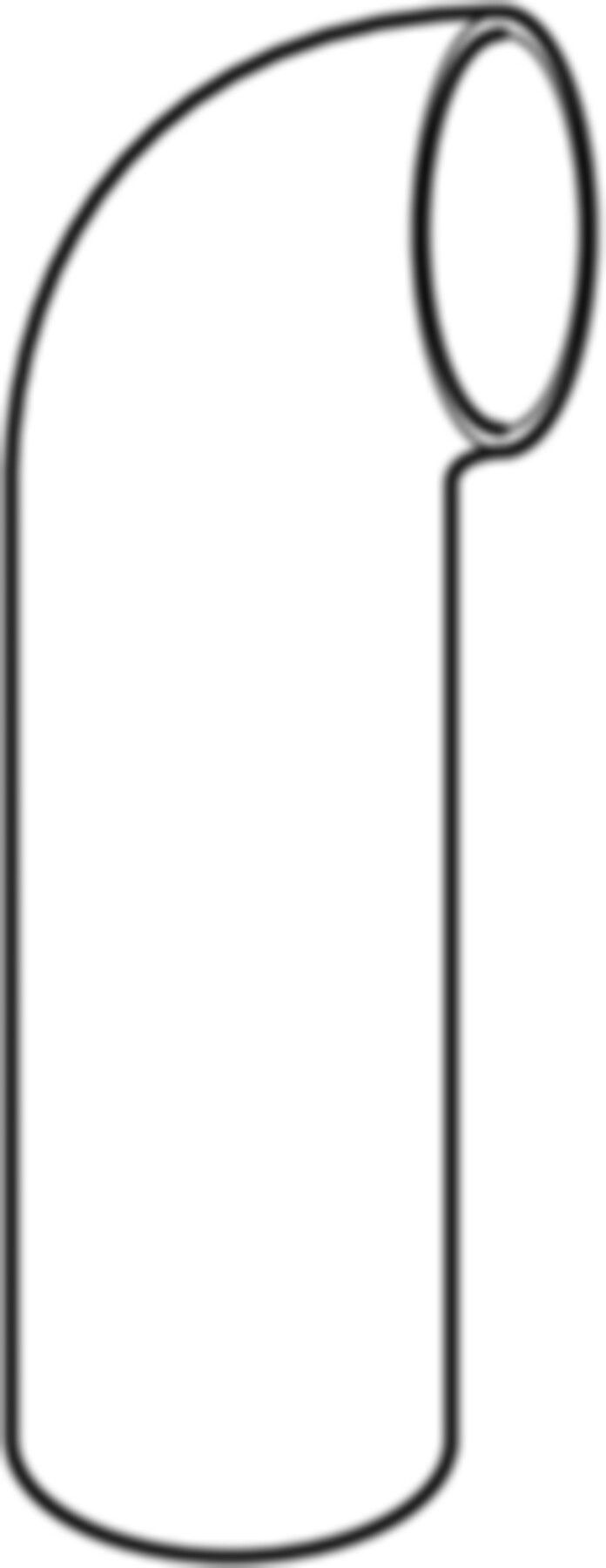 Geberit PE Bogen 90° mit engem Radius