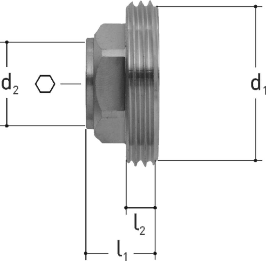 Stopfen mit Innengewinde JRG 1/2" BR 1 - nach EN ISO 228-1