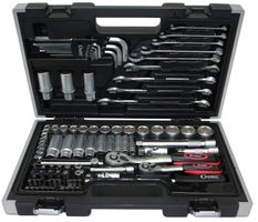 Steckschlüssel-Satz 1/4"+3/8" 92-tlg - im Kunststoffk. Zollabmessungen, Condor