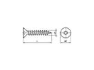 Spanplattenschrauben Senkkopf - Inox A2, ohne Schaft