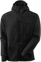 MASCOT Advanced Kapuzensweatshirt - Grösse L, schwarz-meliert/schwarz