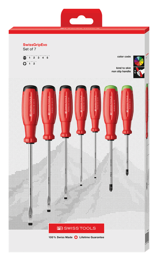 Schraubenzieherset PB 38253 - SwissGrip Evo H CBB