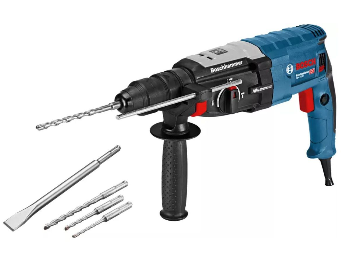 Bohrhammer Bosch GBH 2-28 F 880 W 3.2J - + L-Boxx und 13mm Schnellspannbohrf.