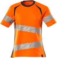 T-Shirt Damen-Passform, Gr. 2XLO - hi-vis orange/dunkelanthrazit