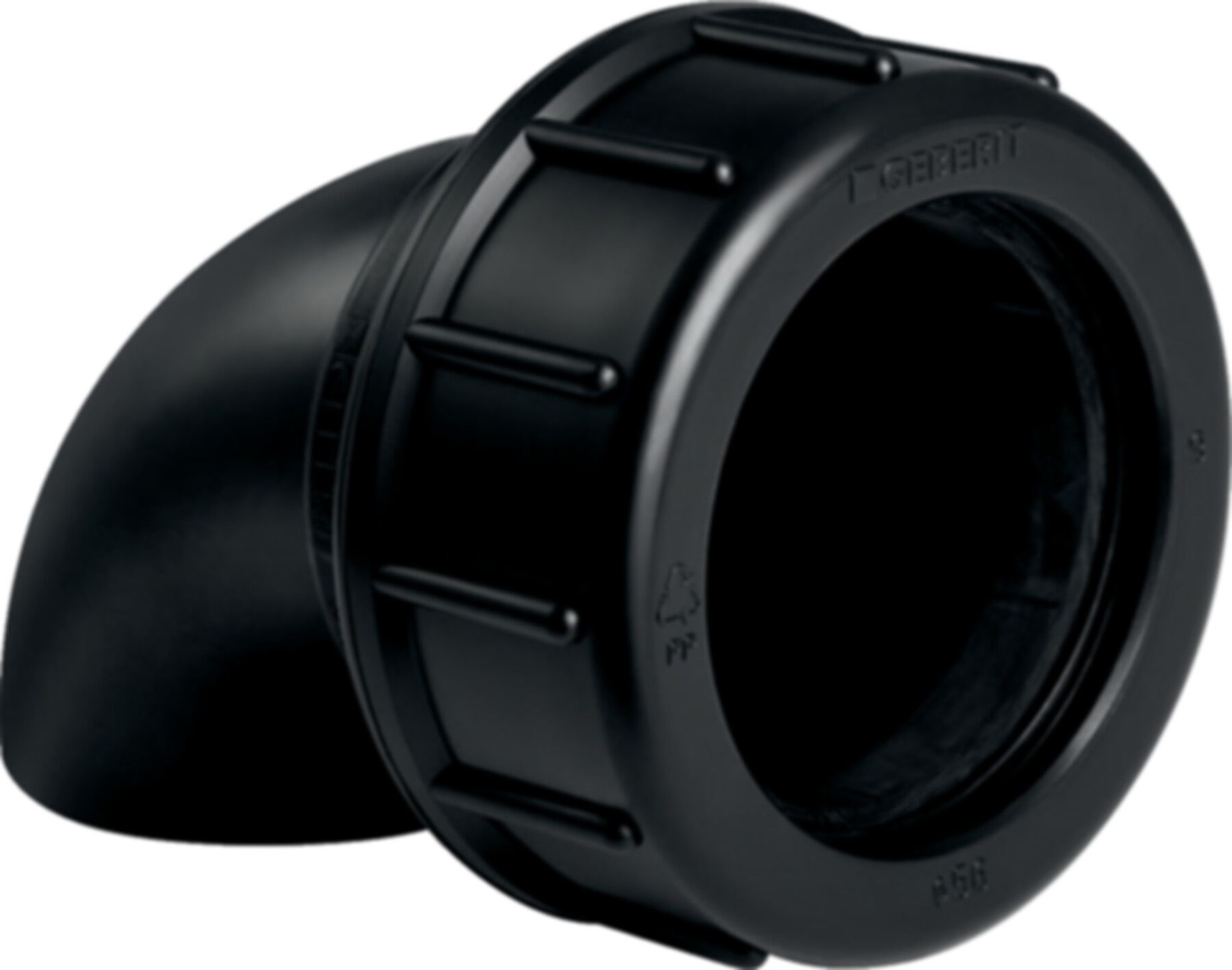 Geberit PE Bogen 90° mit Verschraubung