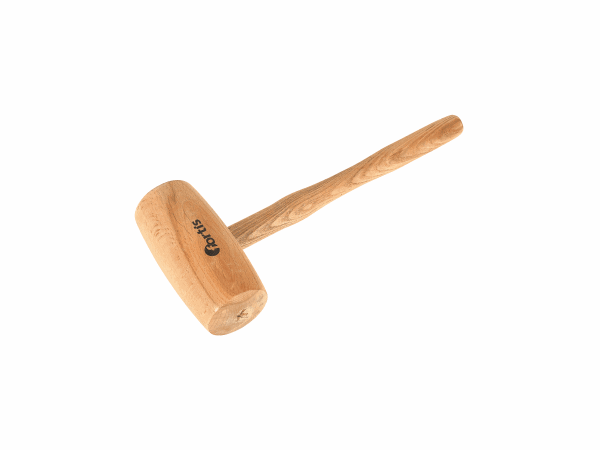 Holzhammer FORTIS 70/145, Länge 285 mm - Schlagkopf Buche, Eschenstiel