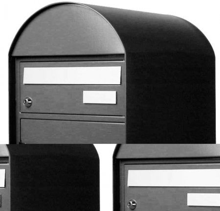 Briefkasten Aarau HUBER grau - BxHxT 302x412x408 mm