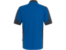 Poloshirt Contr. Perf. 5XL royalb./anth. - 50% Baumwolle, 50% Polyester, 200 g/m²