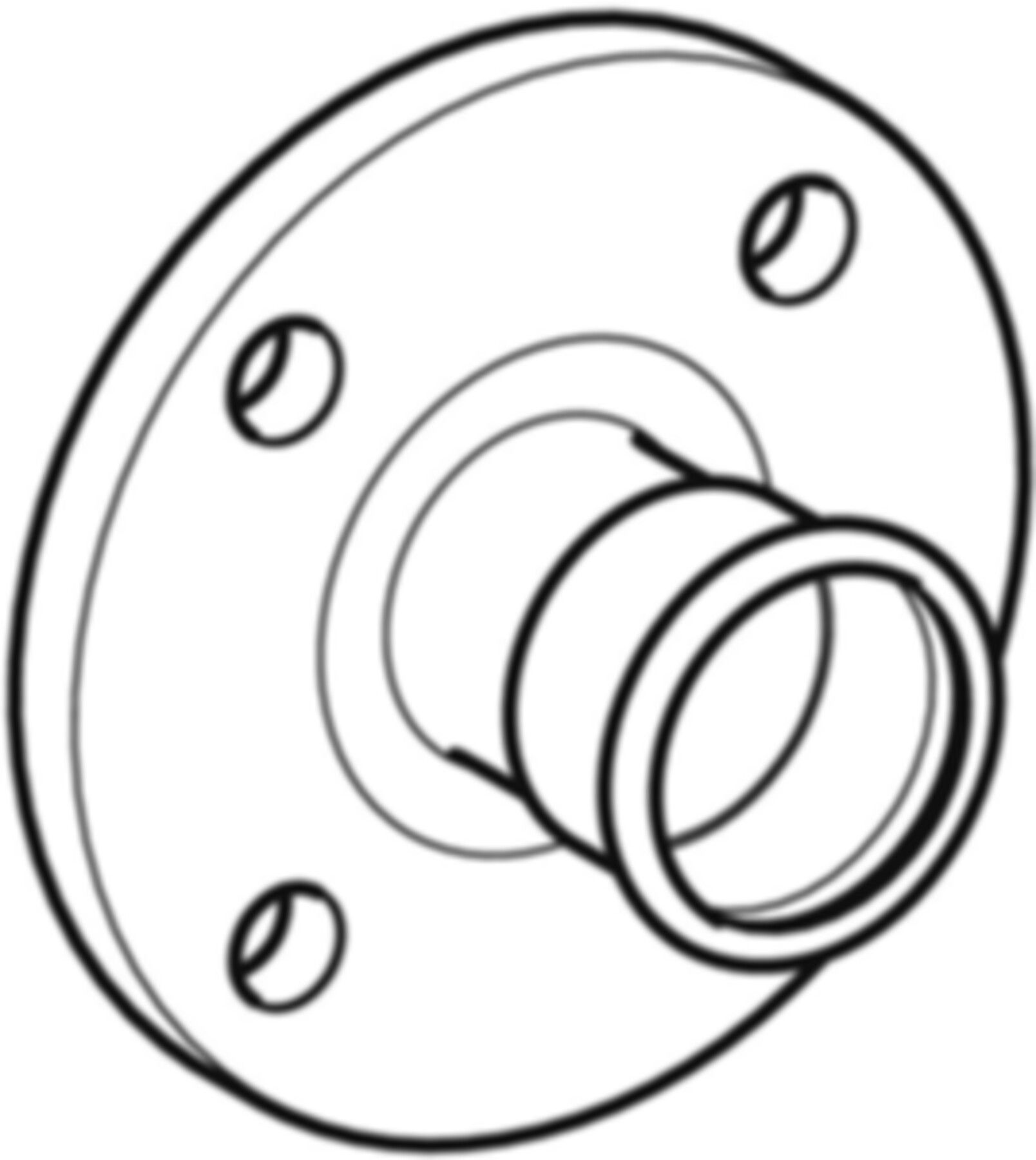 Mapress Gas Flansch mit Muffe