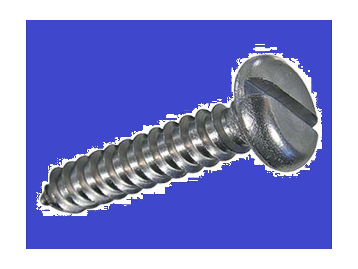Zyl-Blechschr Schlitz+Spitze A2 3,5x6,5 - DIN 7971C    Pak à 100 Stk