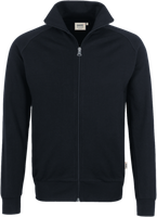 Sweatjacke College Gr. 2XL, schwarz - 70% Baumwolle, 30% Polyester, 300 g/m²