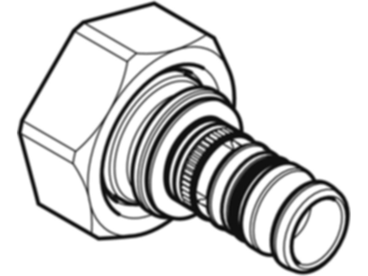 Geberit Mepla-Verteilerabgang 20x3/4" - gerade