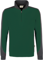 Zip-Sweatsh. Contr. Perf. M tanne/anth. - 50% Baumwolle, 50% Polyester, 300 g/m²