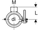 PushFit Befestigungs-Set Verteiler - gerade M10