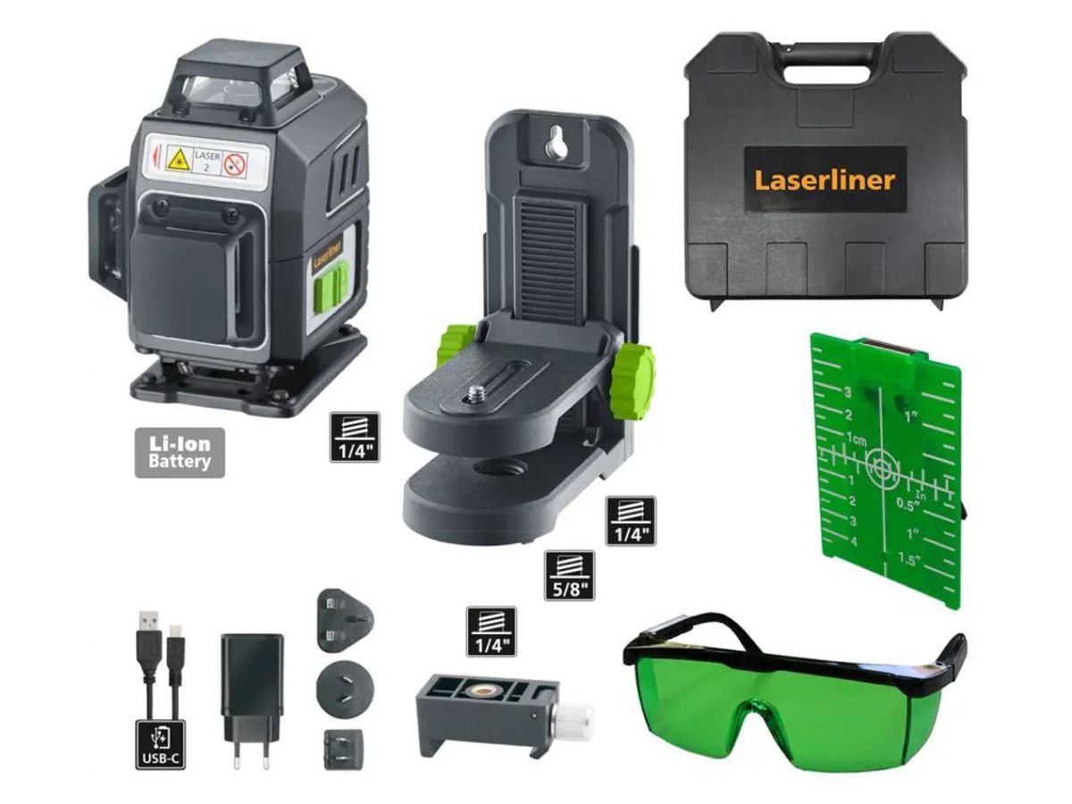 Pocketplane-Laser 4G, 4x360° - Genauigkeit +/- 3mm inkl. Wandhalterung