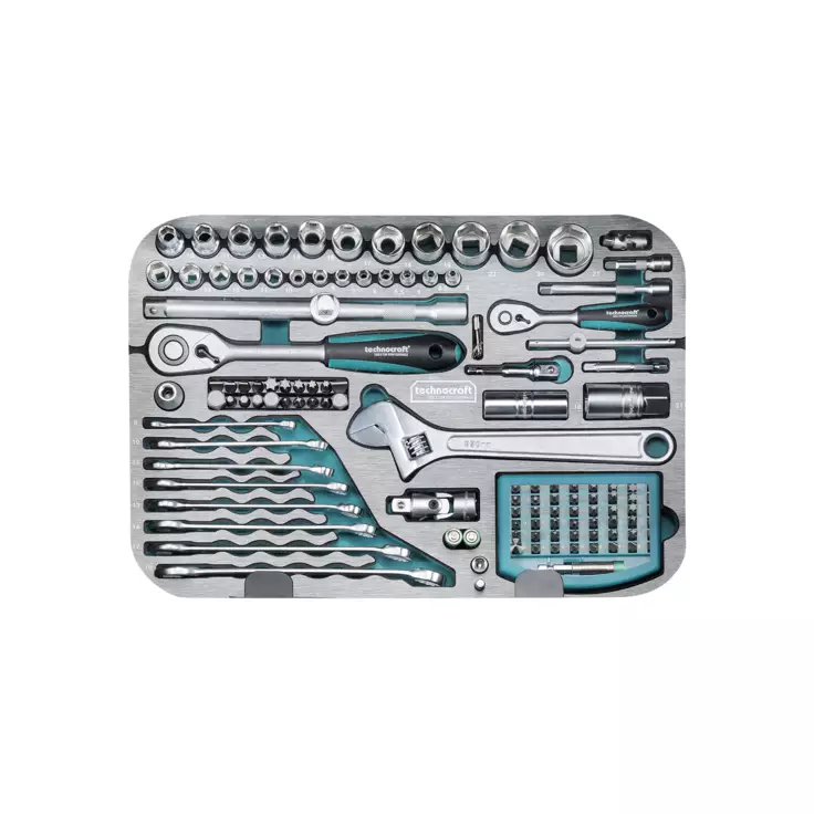 ABS-Werkzeugkoffer technocraft - PRO CHROME 185, 185 tlg.