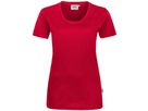 Klassisches T-Shirt mit femininem Rund- - hals-Ausschnitt. 100 % Baumw. Gr. XS-3XL