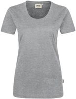 Damen T-Shirt Classic, Gr. 2XL - grau meliert