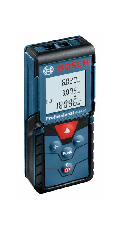 Laser Distanzmesser Bosch GLM 40 Prof. - IP54 Messd. 0.15-40 m Abw. +/- 1.5 mm