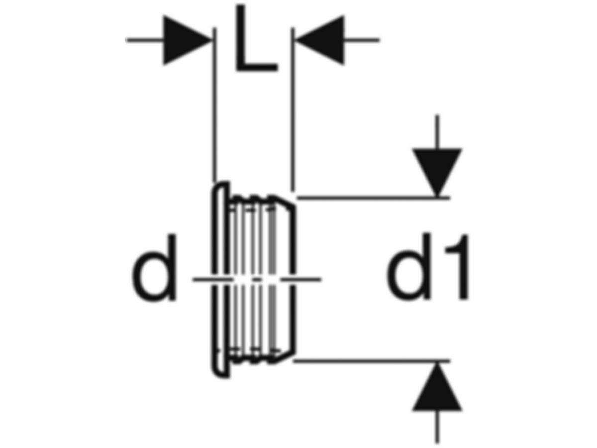 Geberit PE Steckdichtung - für Waschtisch-, Urinal- und Bidet-Sifon