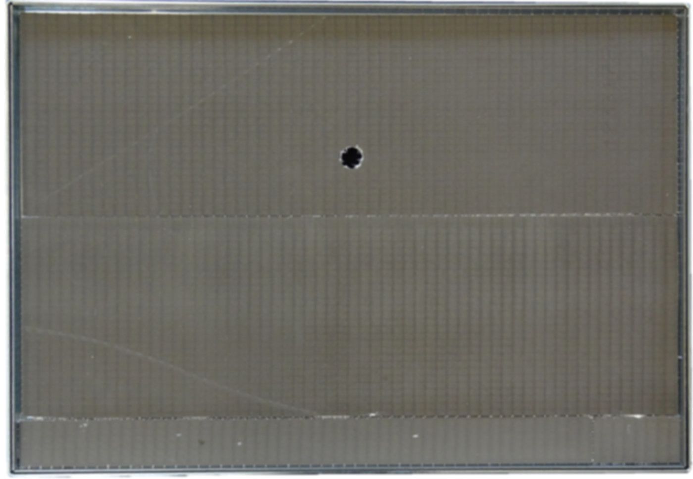 Frontrahmen und Türe mit Plättlirahmen - Rahmen aus Inox A2