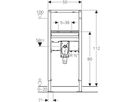 Geberit Duofix Element für Waschtisch - 112 cm Standarmatur mit Unterputzfunktio