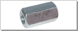 6-kt Verlängerungsmuttern ~3d vzb M8 - Pak à 100 Stk
