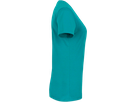 Damen-V-Shirt Classic Gr. L, smaragd - 100% Baumwolle, 160 g/m²