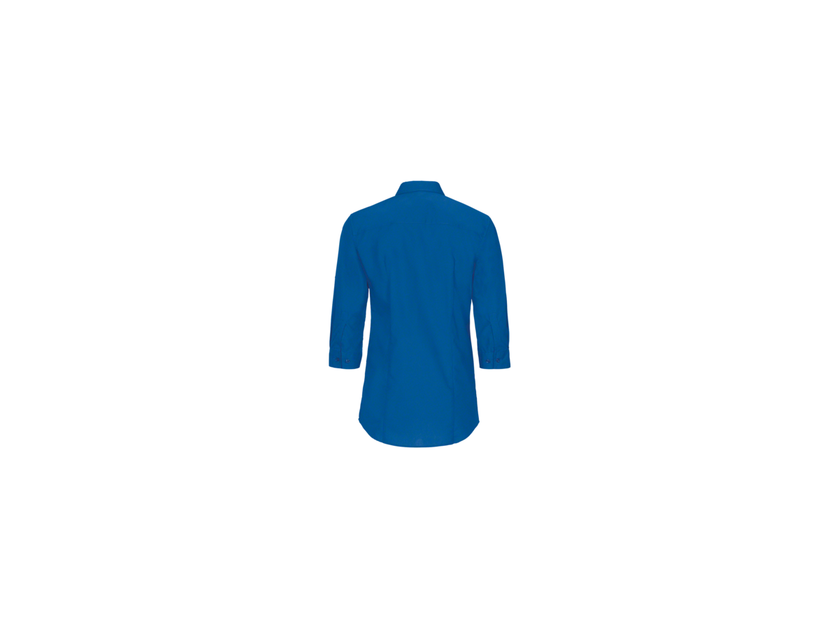 Bluse Vario-¾-Arm Perf. 2XL royalblau - 50% Baumwolle, 50% Polyester, 120 g/m²