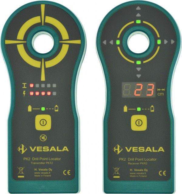 Bohrpunkt Ortungsgerät Vesala PK2 - bis 150cm Wandstärke, +/-3% Genauigkeit