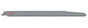 Säbelsägeblatt Milwaukee für Nassholz - 300mm, 6Z, 6-250mm schnell.Schnitt,3er P