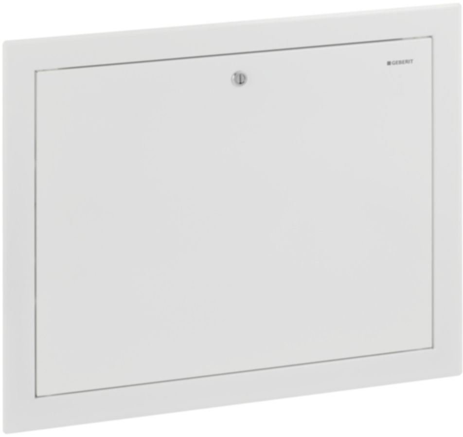 Türe zu Geberit Pushfit Verteilerschrank - Ral 9016, Höhe 498  B=600 / B1=618