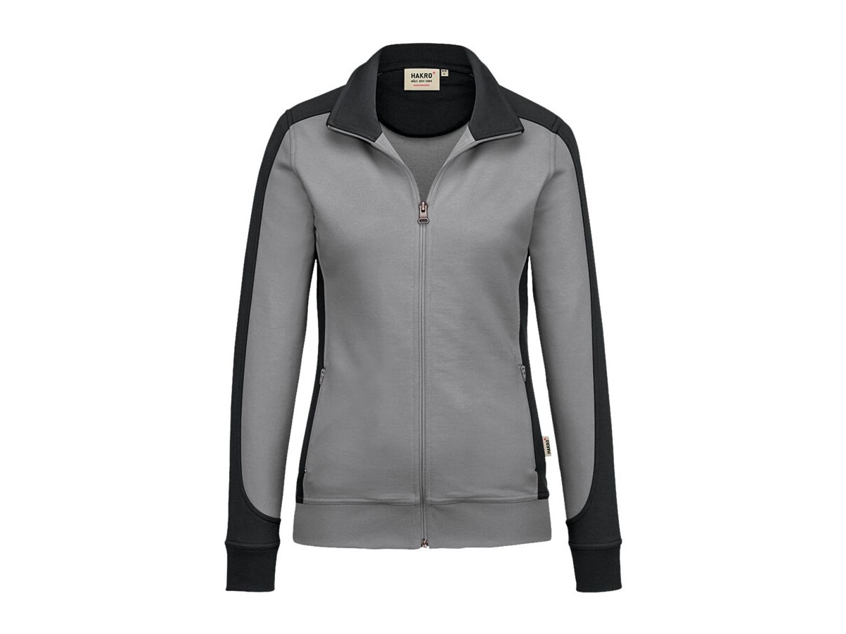 Damen-Sweatjacke Contrast Performance - 50% Baumwolle, 50% Polyester, 300 g/m²