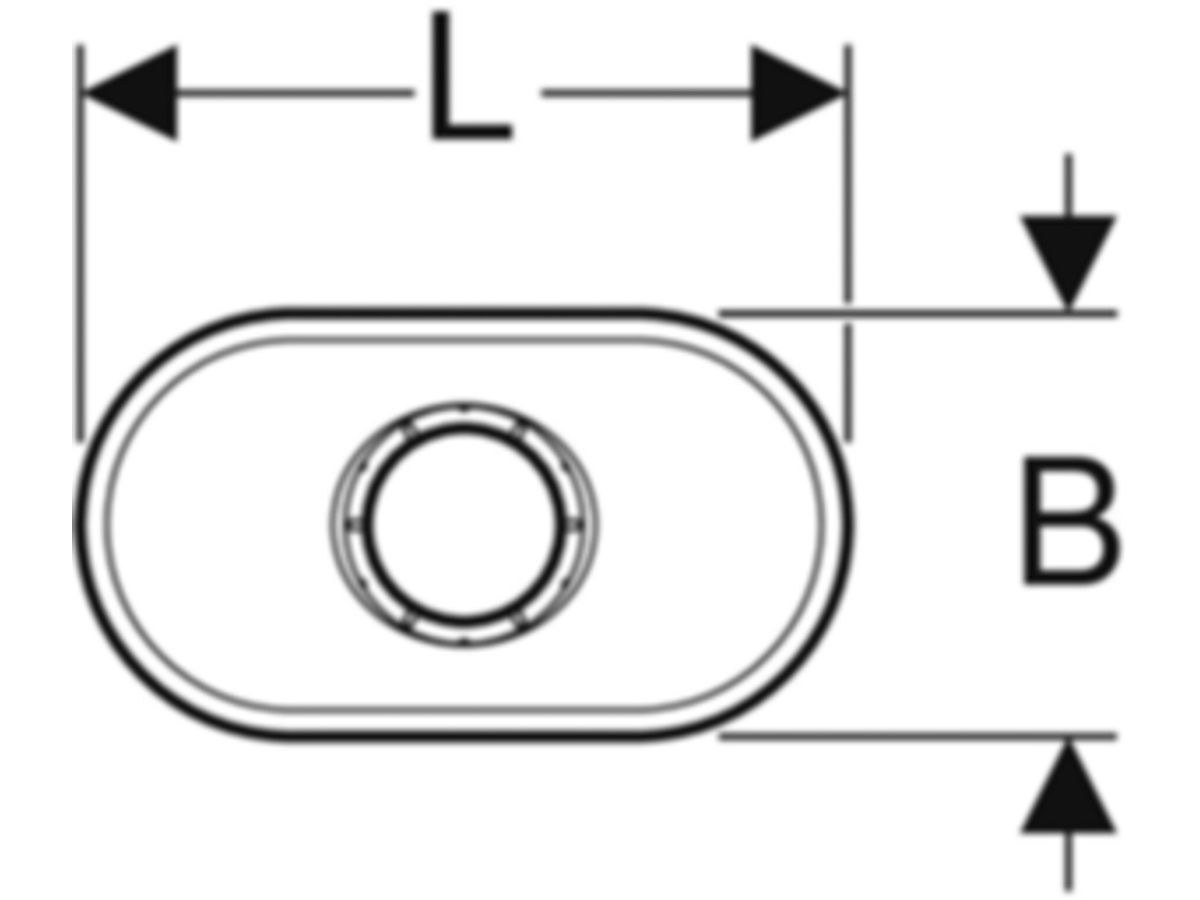 Geberit Trichter Oval 48