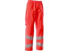 Überziehhose, Gr. XL - hi-vis rot, mit leichtem Futter