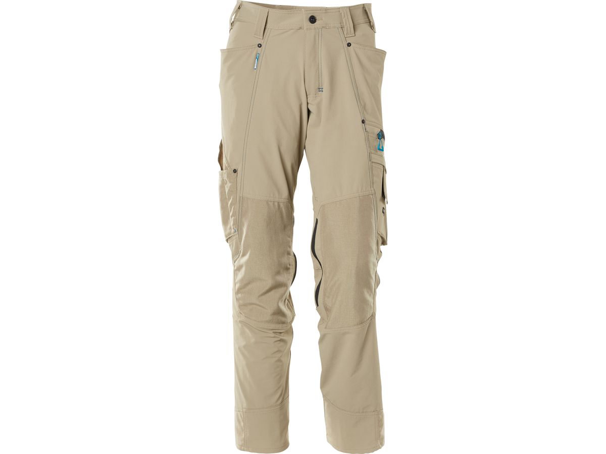 Advanced Hose mit Knietaschen, Gr. 82C43 - hellkhaki, 92% PA / 8% EL, 235 g/m²