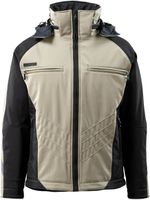 Darmstadt Softshelljacke, Gr. 2XL - hellkhaki/schwarz