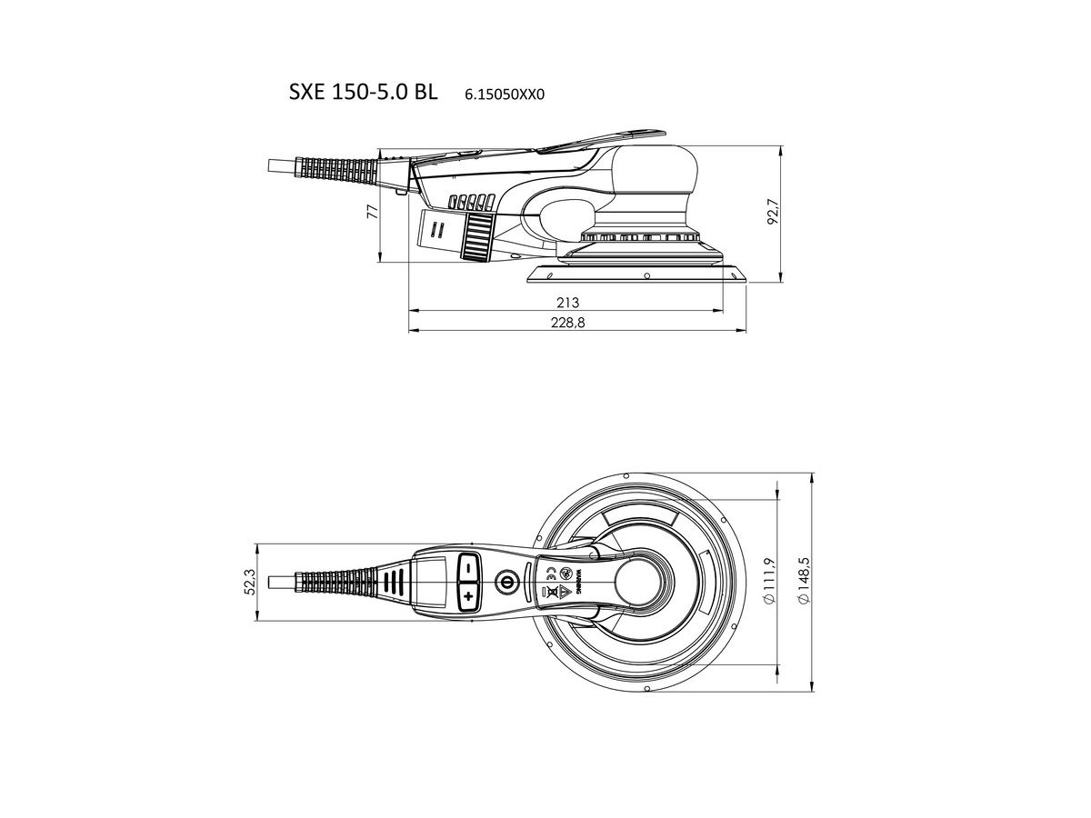 Exzenterschleifer SXE 150-5.0 BL - in Metal-Loc, Metabo