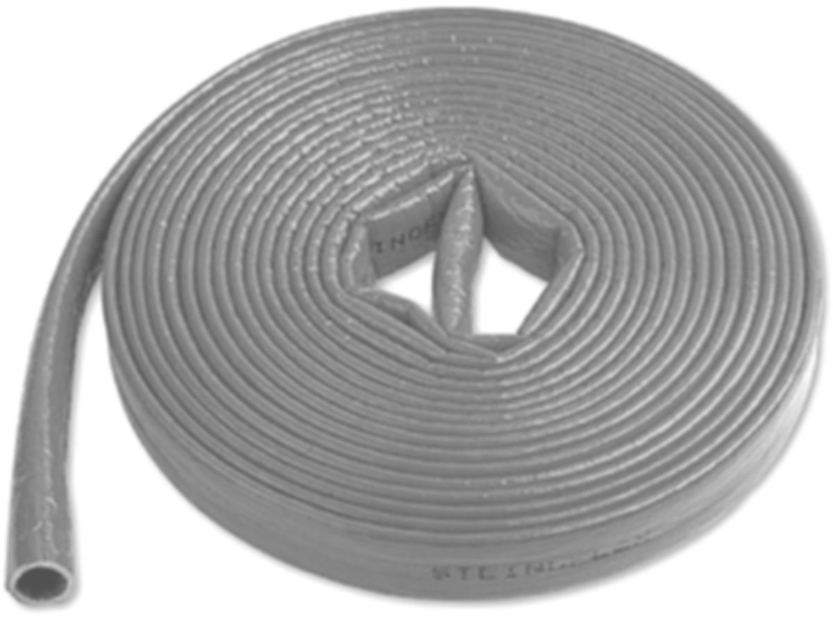 PE-Schutzschlauch silber 42mm 11/4" 10 M - Polyethylen, +90°C, Rolle à 20m