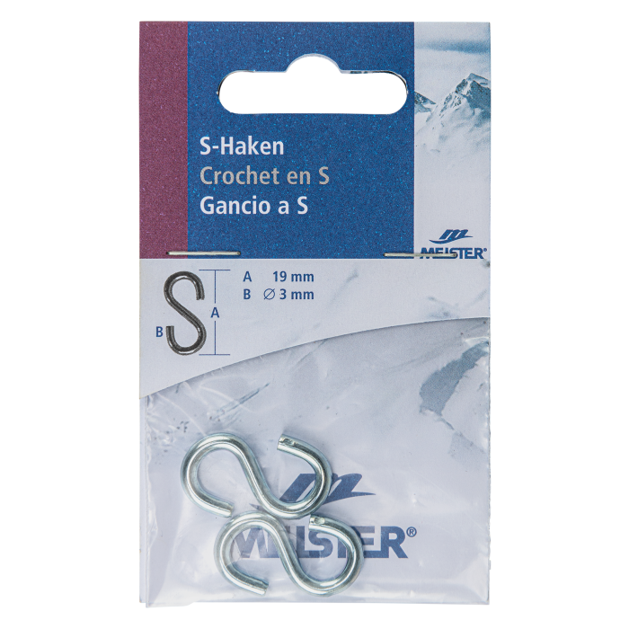 S-Haken MEISTER Stahl verzinkt
