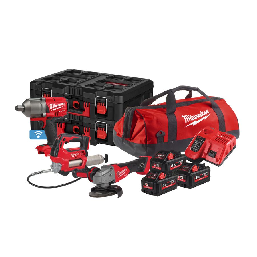 Akku-Schlagbohrschrauber Milwaukee SET - M18FPP3M-553P
