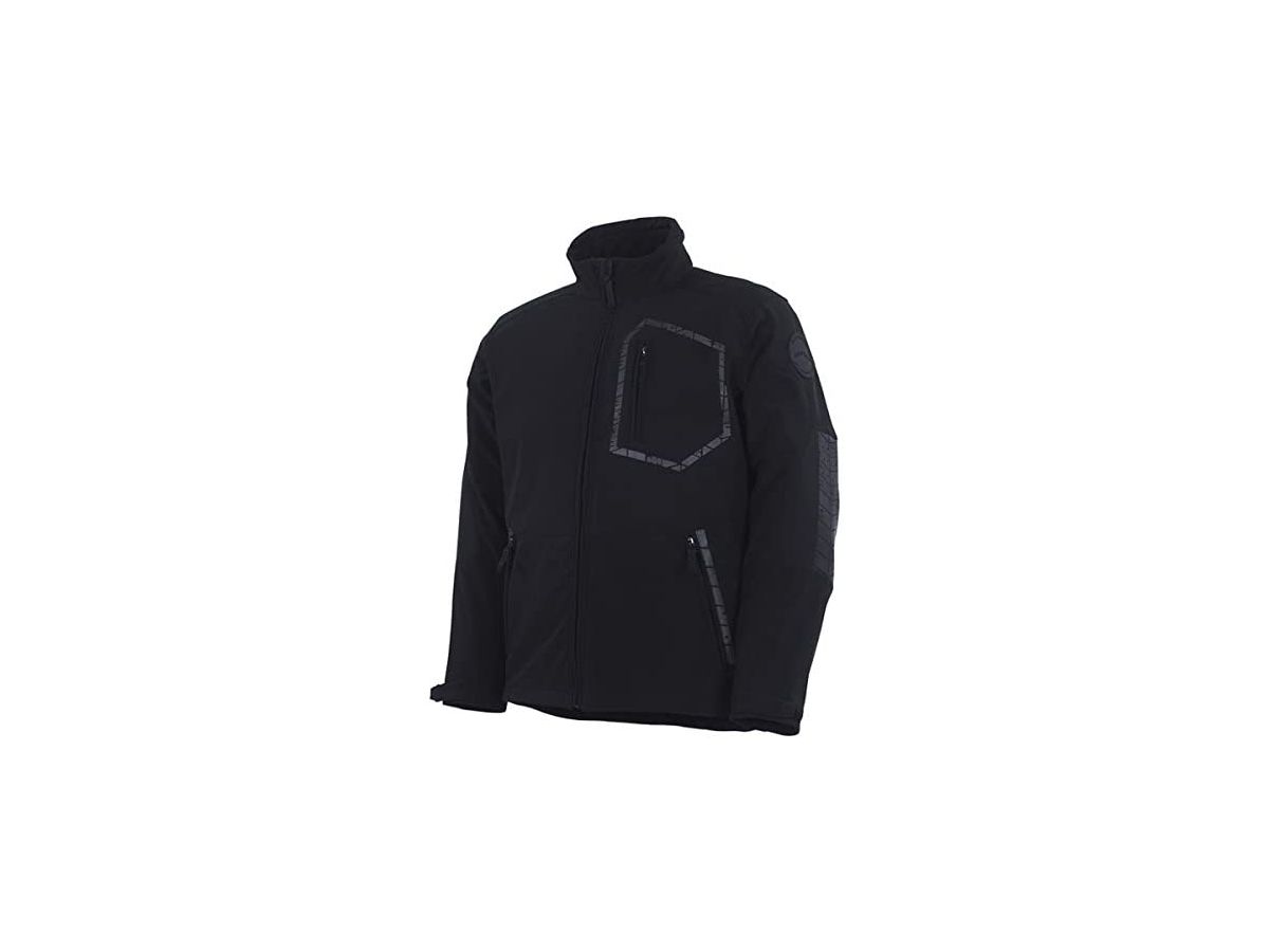 Racoon Soft Shell Jacke schwarz Gr. 2XL - mit Stretch, 100% Polyester 260 g/m²