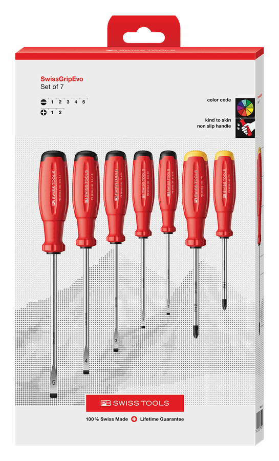 Schraubenzieherset PB 38252 - SwissGrip Evo H CBB 1-5