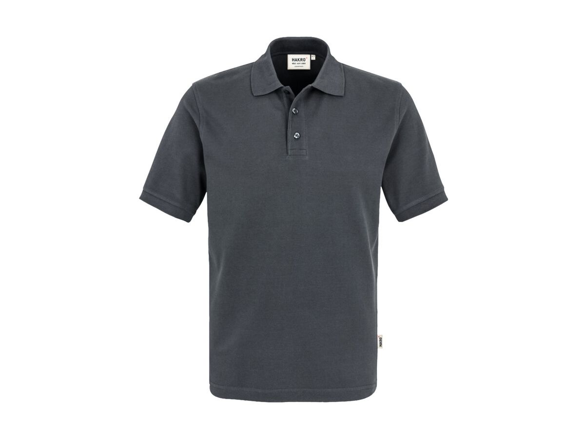 Poloshirt Top Piqué aus 100 % Baumwolle - grau-mel.: 60 % Polyester, 40 % Baumwoll