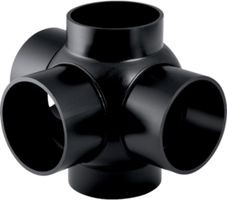 Geberit PE Mehrfach-Abzweig  90° - 3-teilig