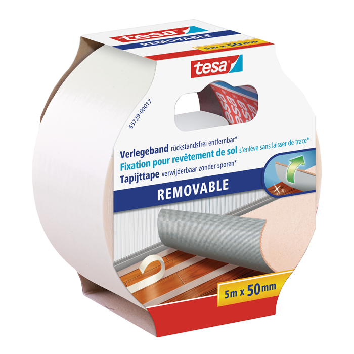 Verlegeband TESA removable - rückstandsfrei entfernbar