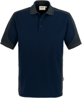 Poloshirt Contrast Perf. 2XL tinte/anth. - 50% Baumwolle, 50% Polyester, 200 g/m²