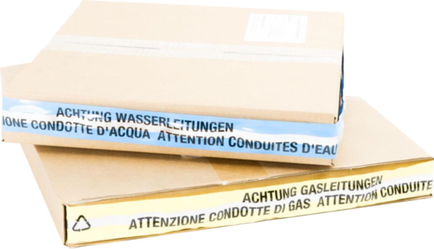 Warnband zu diversen Leitungen - Rollenlänge: 250 m