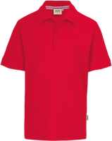 Kids-Poloshirt Classic Gr. 116, rot - 100% Baumwolle, 200 g/m²