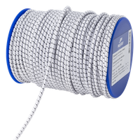 Elast. Seil 3.5mm/50m weiss-schwarz - Spule à 50m